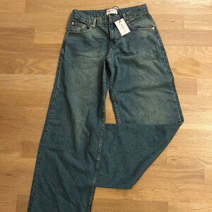 Motel Rocks Blue Flare & Wide Leg Jeans